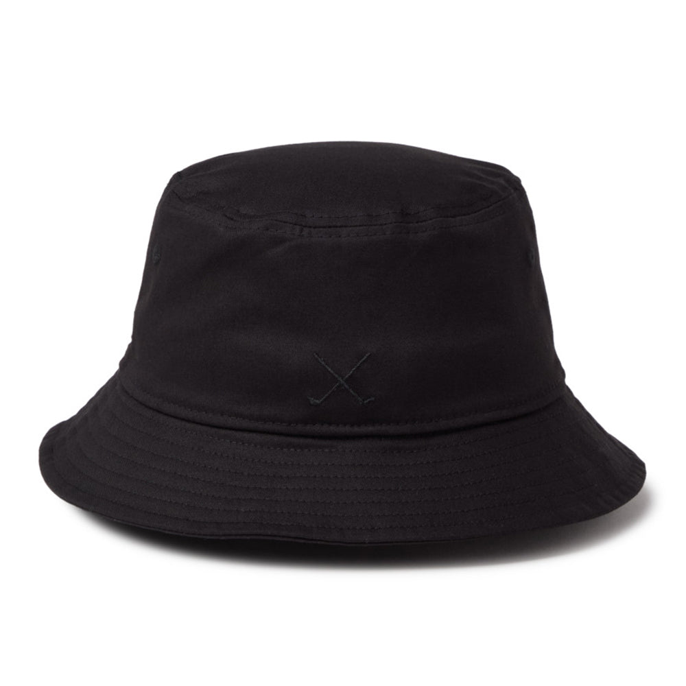 Script Oval Patch Black Golf Bucket Hat