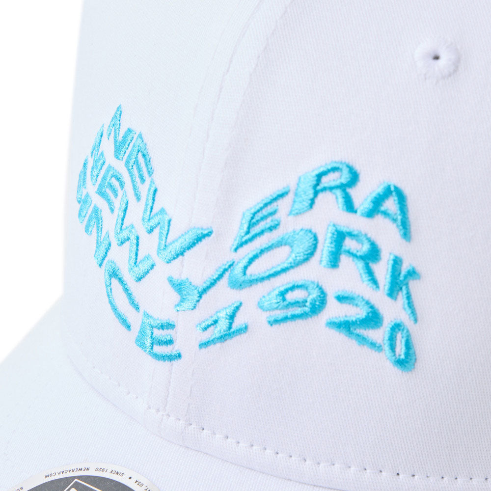 New Era Golf Wave Logo White 9SEVENTY Stretch Snapback Cap