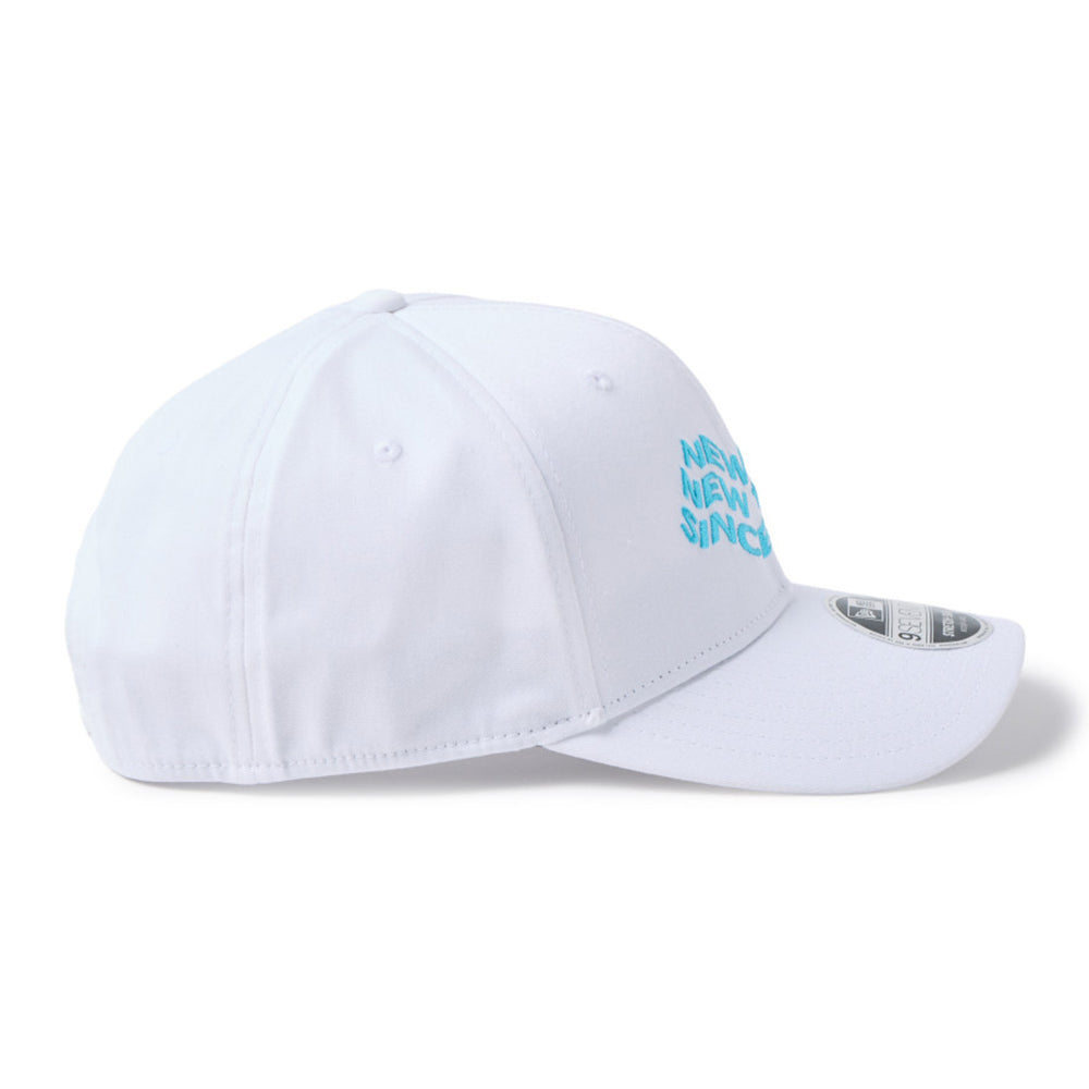 New Era Golf Wave Logo White 9SEVENTY Stretch Snapback Cap