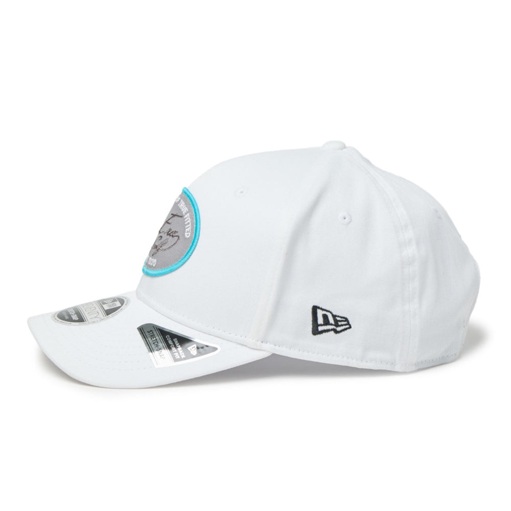 Script Oval Patch White Golf 9SEVENTY Stretch Snapback Cap
