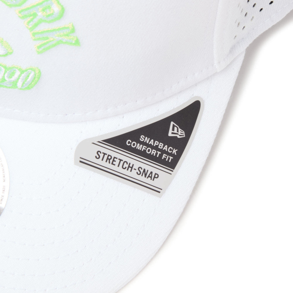 New Era Golf Laser Perforated White 9SEVENTY Stretch Snapback Cap
