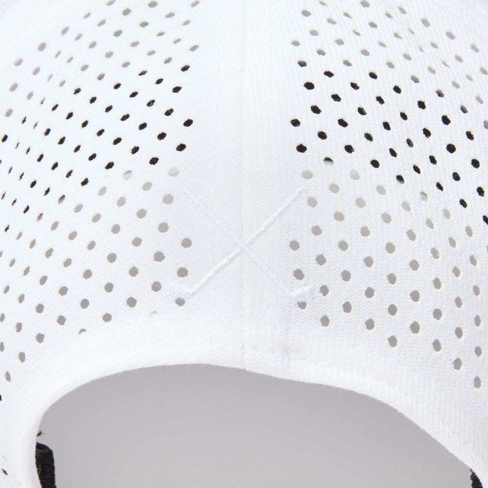 New Era Golf Laser Perforated White 9SEVENTY Stretch Snapback Cap