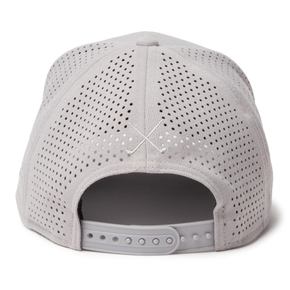 New Era Golf Laser Perforated Grey 9SEVENTY Stretch Snapback Cap