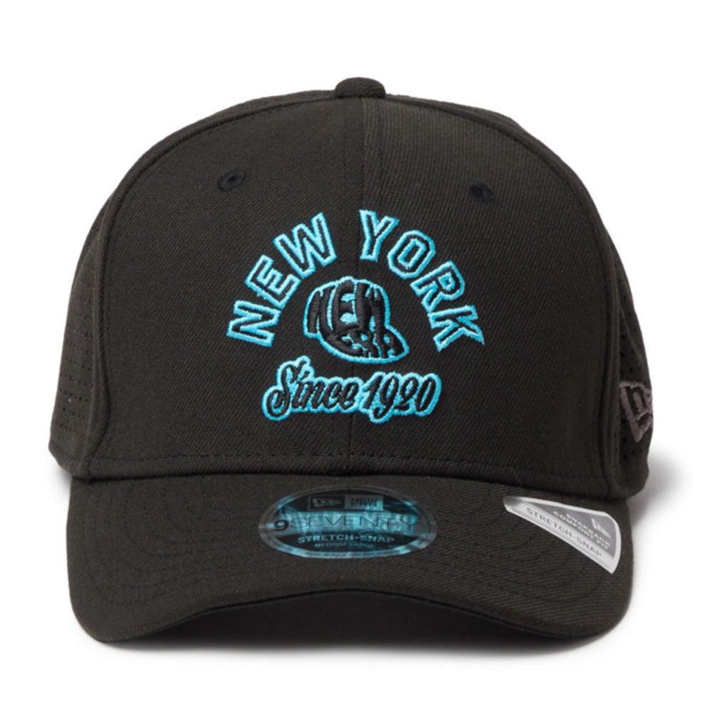 New Era Golf Laser Perforated Black 9SEVENTY Stretch Snapback Cap