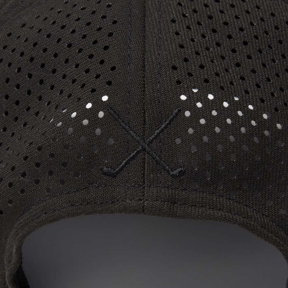 New Era Golf Laser Perforated Black 9SEVENTY Stretch Snapback Cap