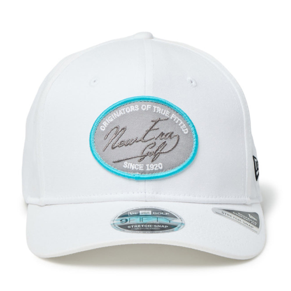 Script Oval Patch White Golf 9FIFTY Stretch Snapback Cap