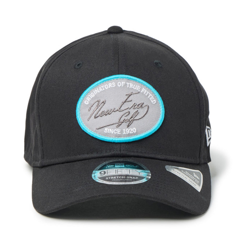 Script Oval Patch Black Golf 9FIFTY Stretch Snapback Cap