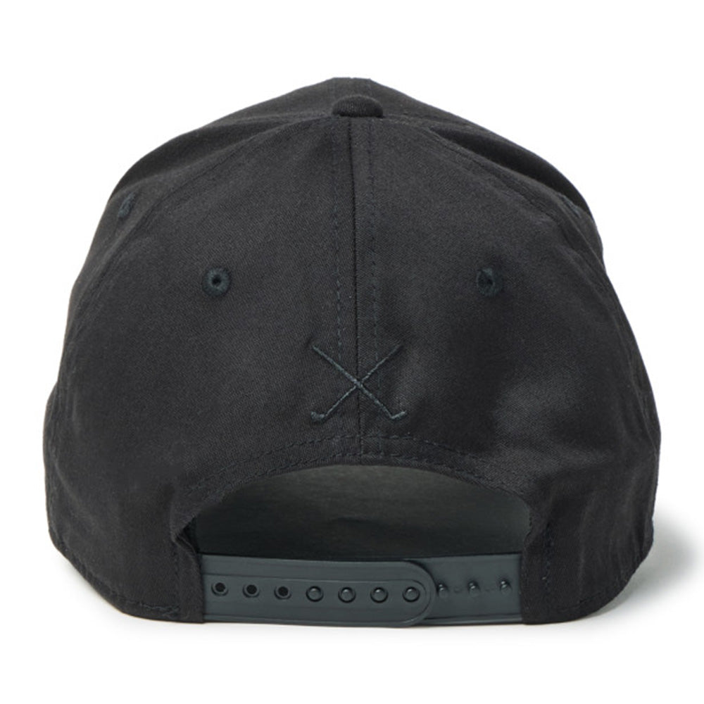 Script Oval Patch Black Golf 9FIFTY Stretch Snapback Cap