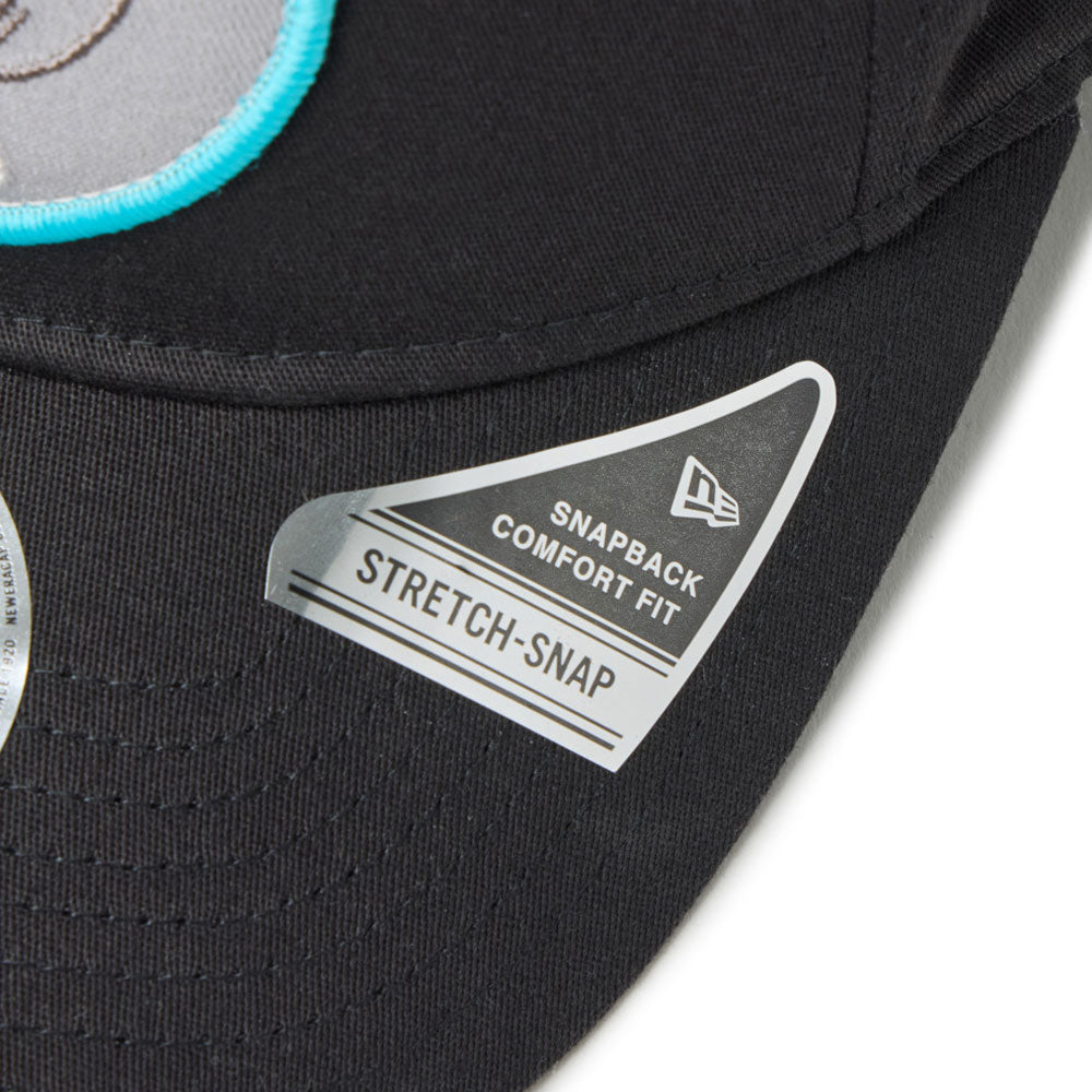 Script Oval Patch Black Golf 9FIFTY Stretch Snapback Cap
