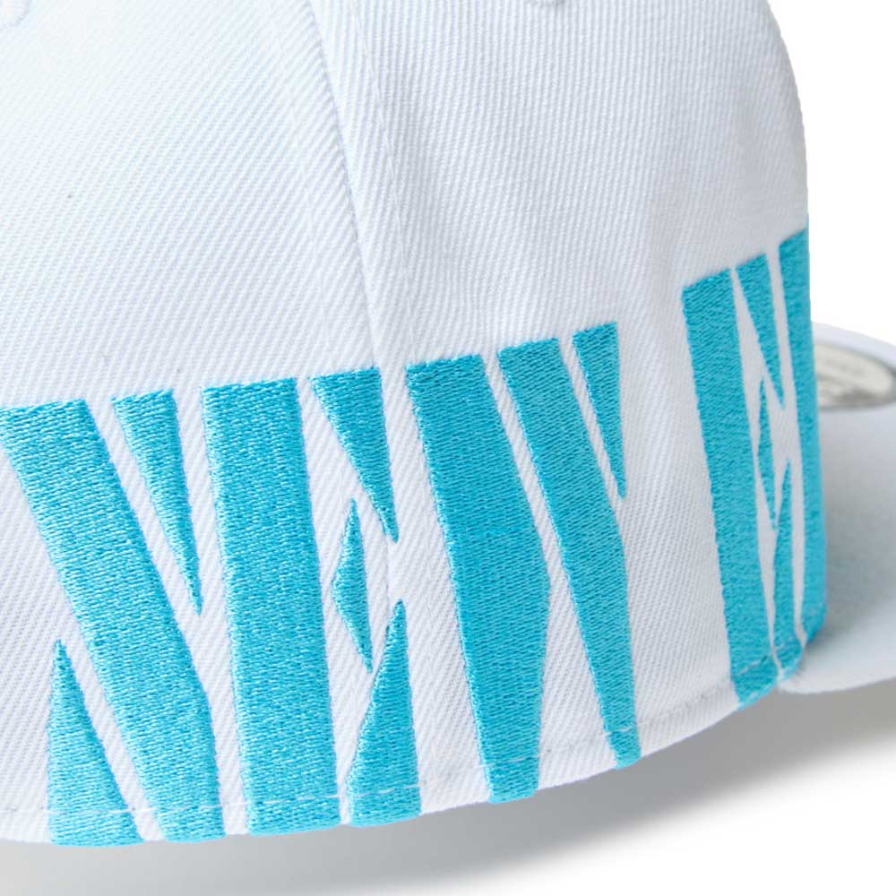 Wordmark Golf Stencil Logo White 9FIFTY Snapback Cap