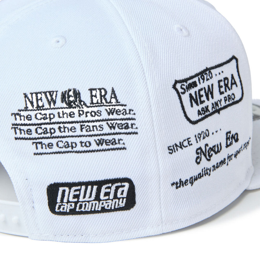 New Era Wordmark Golf NE Archive White 9FIFTY Snapback Cap