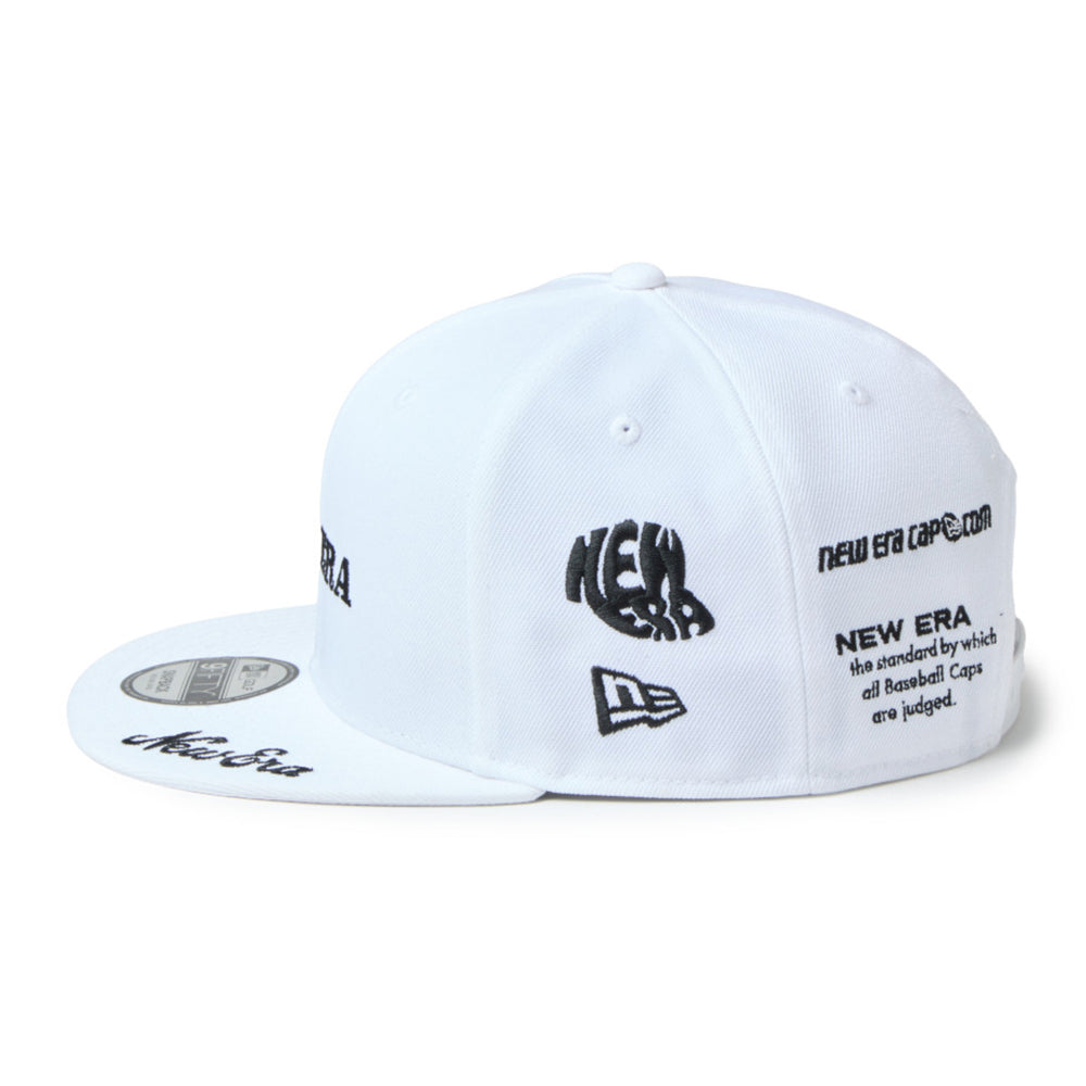 New Era Wordmark Golf NE Archive White 9FIFTY Snapback Cap