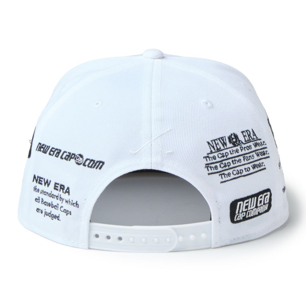 New Era Wordmark Golf NE Archive White 9FIFTY Snapback Cap