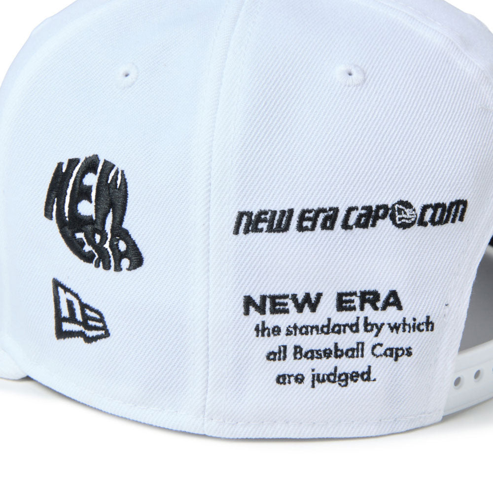New Era Wordmark Golf NE Archive White 9FIFTY Snapback Cap