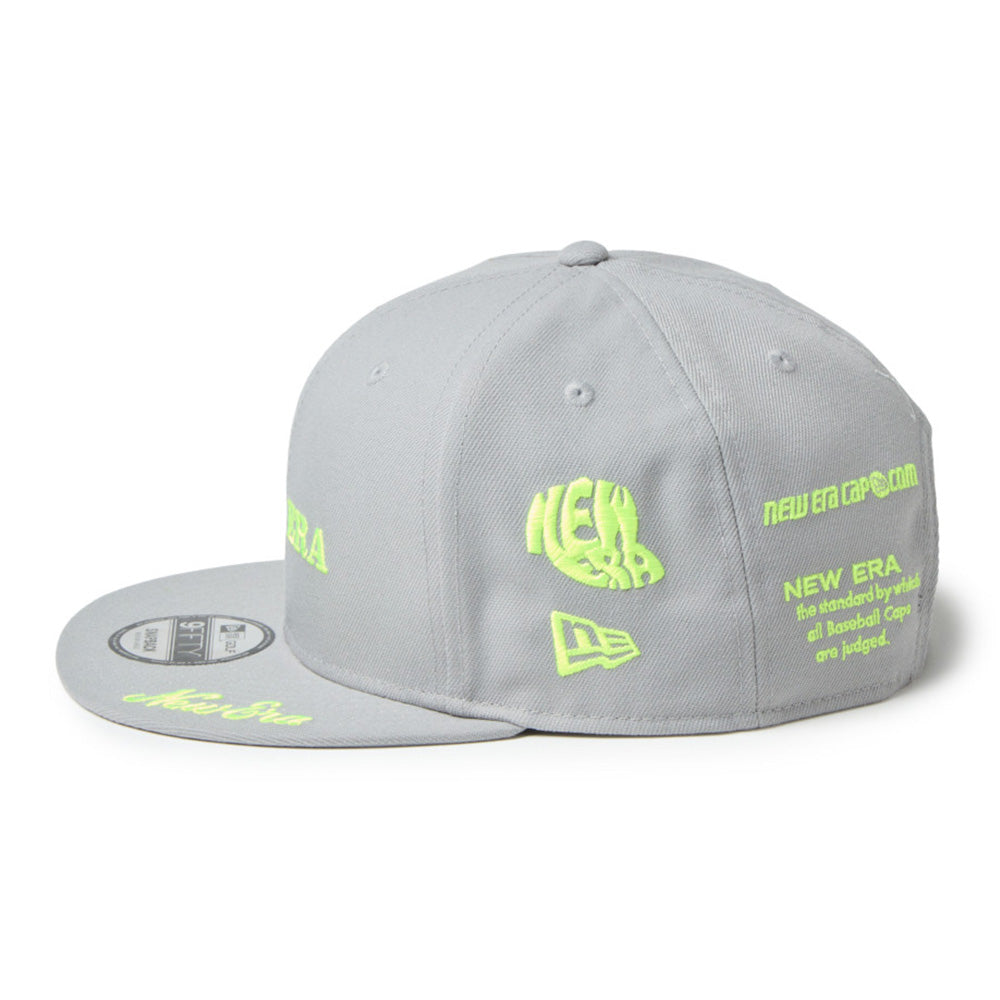 New Era Wordmark Golf NE Archive Grey 9FIFTY Snapback Cap