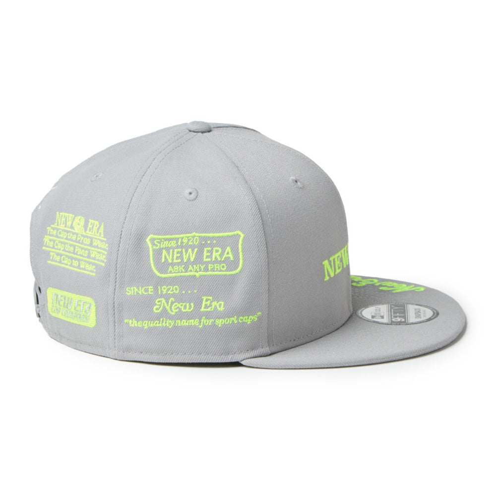 New Era Wordmark Golf NE Archive Grey 9FIFTY Snapback Cap