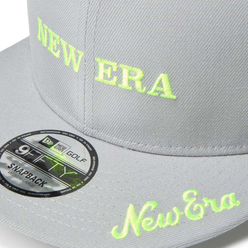 New Era Wordmark Golf NE Archive Grey 9FIFTY Snapback Cap