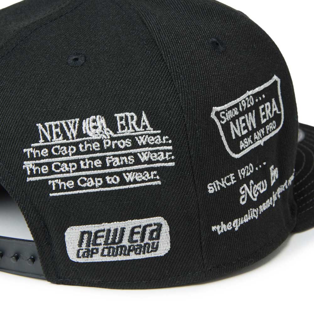 New Era Wordmark Golf NE Archive Black 9FIFTY Snapback Cap