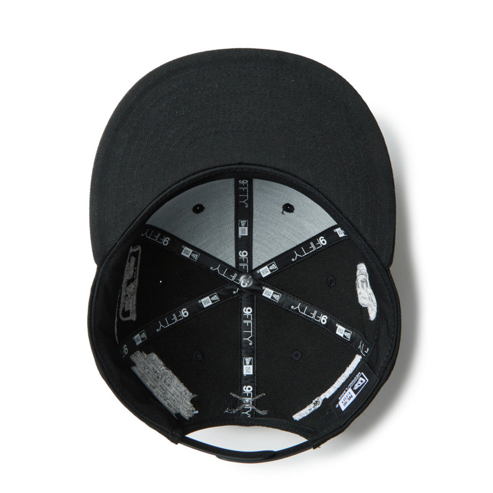 New Era Wordmark Golf NE Archive Black 9FIFTY Snapback Cap