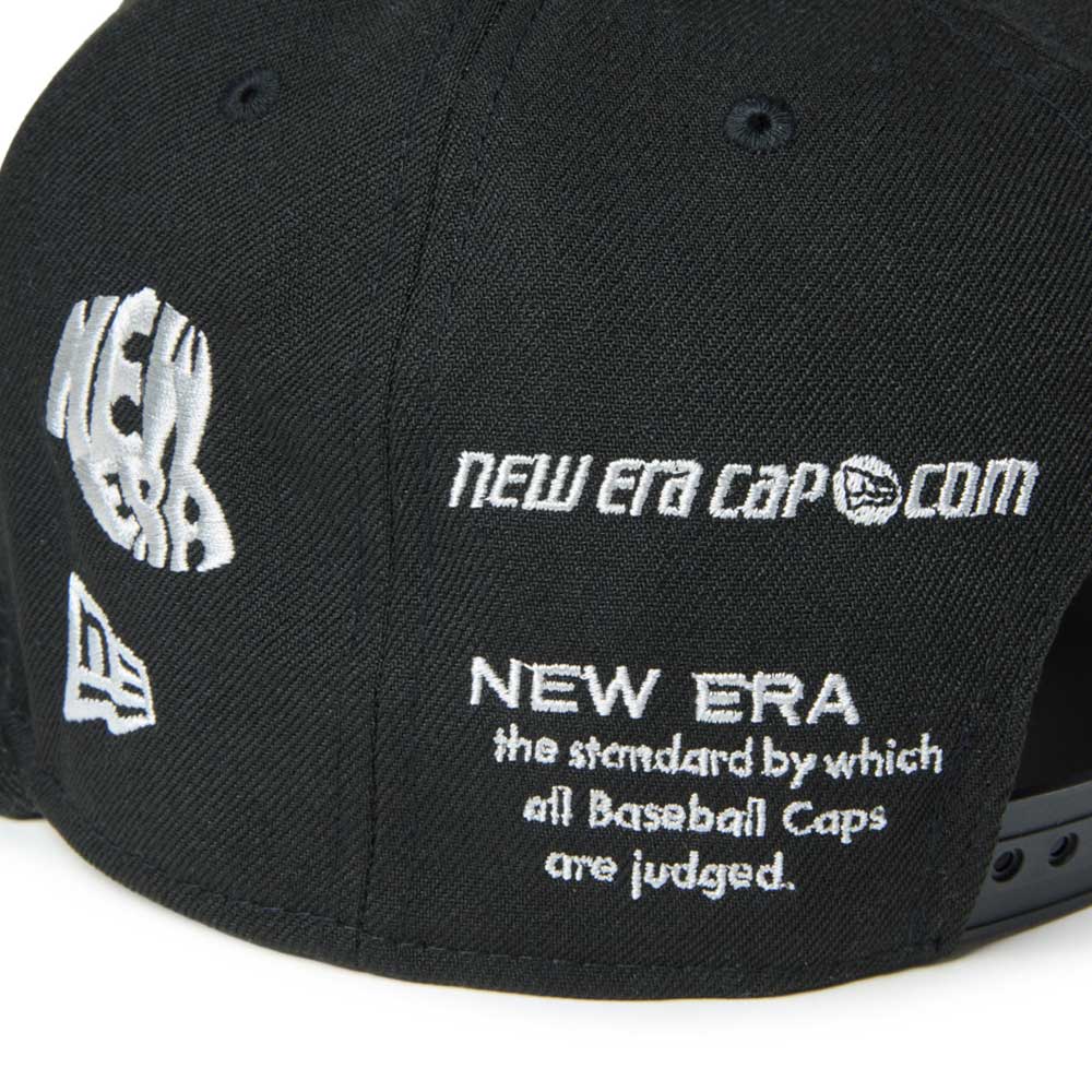 New Era Wordmark Golf NE Archive Black 9FIFTY Snapback Cap