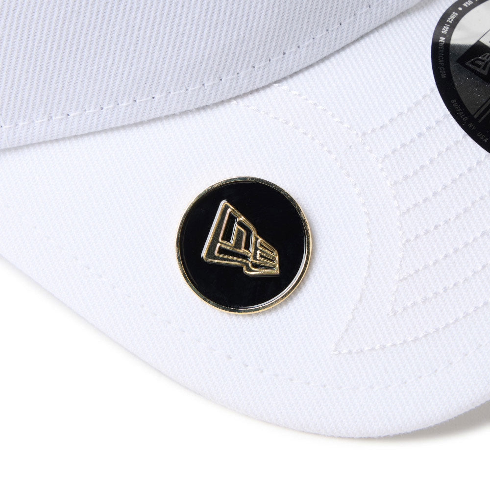 New Era Wordmark Golf White 9FORTY Velcro Strap Adjustable Cap