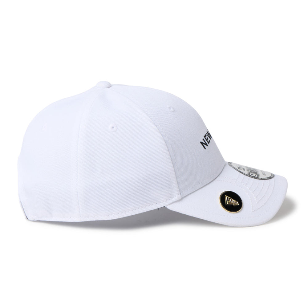 New Era Wordmark Golf White 9FORTY Velcro Strap Adjustable Cap