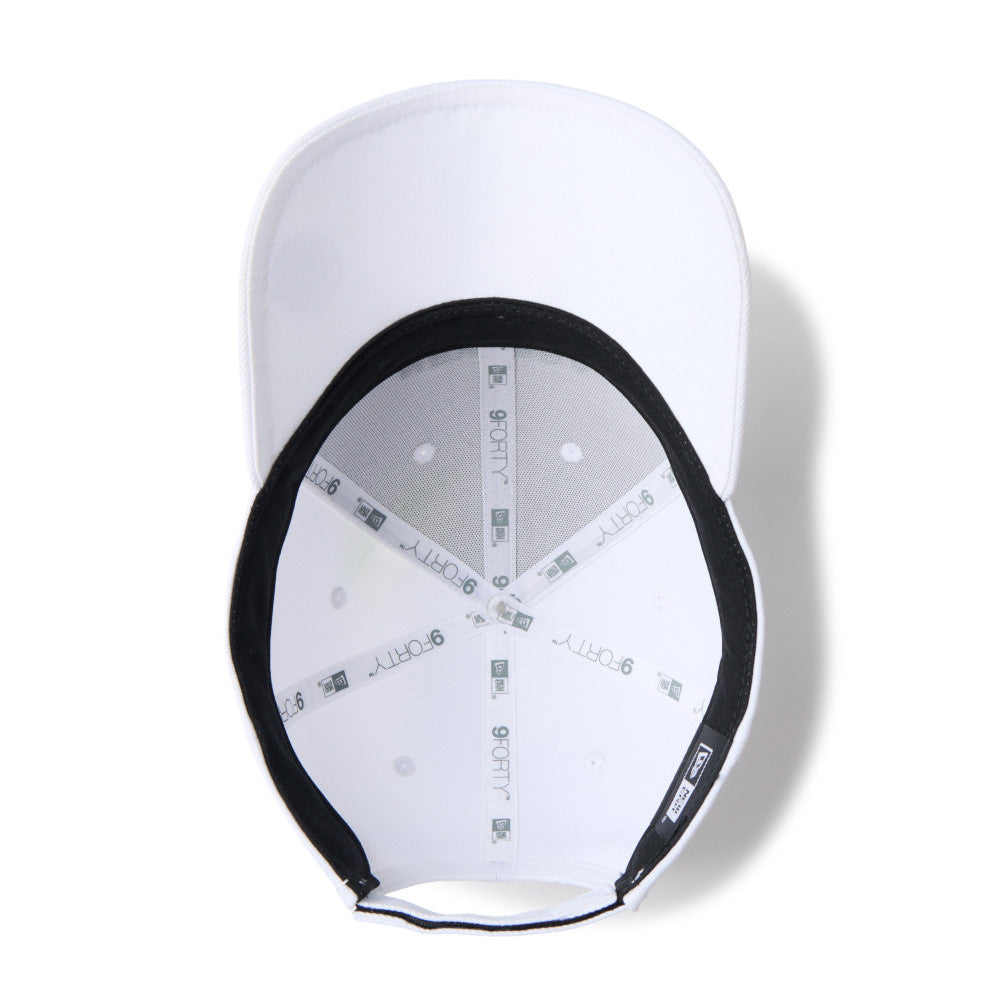 New Era Wordmark Golf White 9FORTY Velcro Strap Adjustable Cap