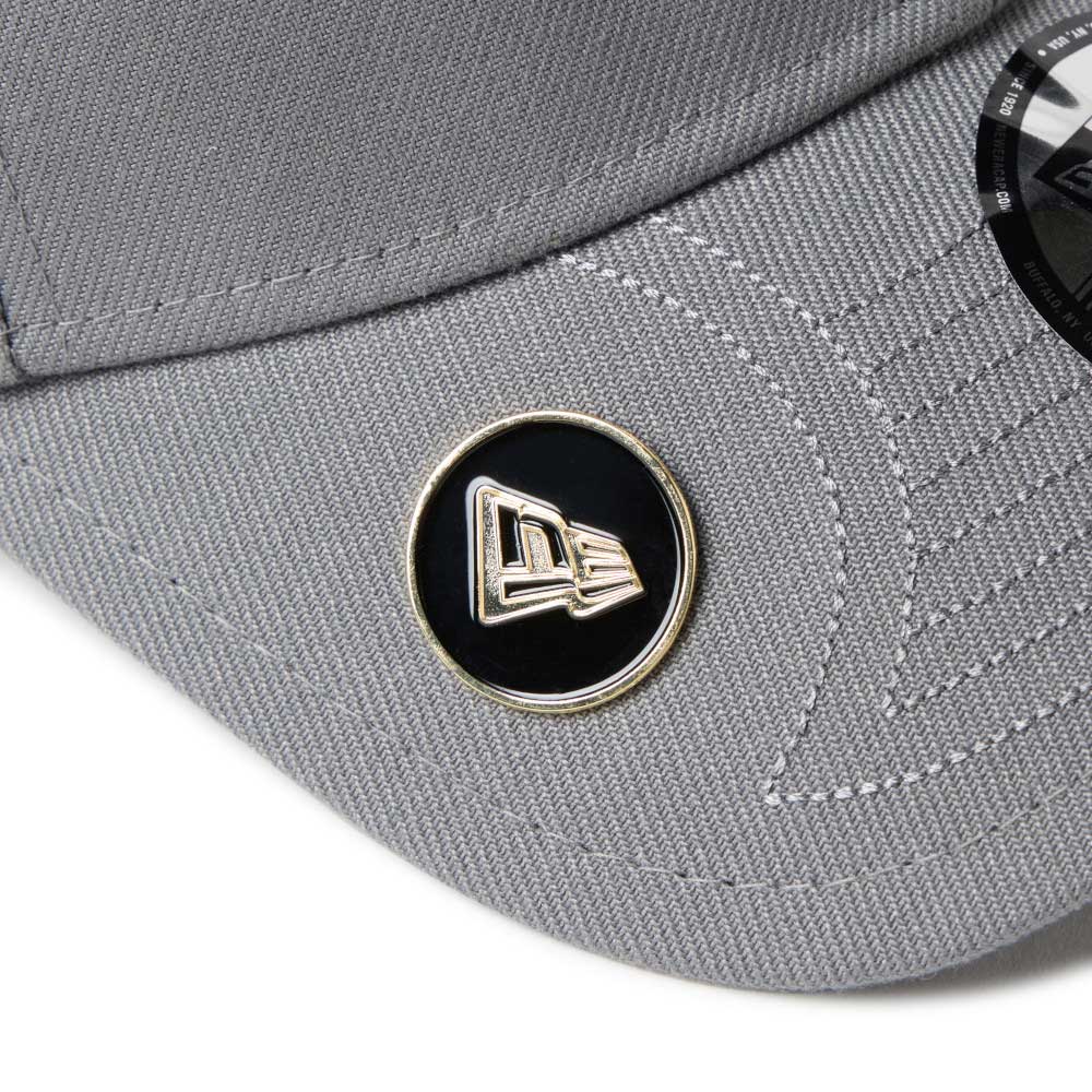 New Era Wordmark Golf Grey 9FORTY Velcro Strap Adjustable Cap