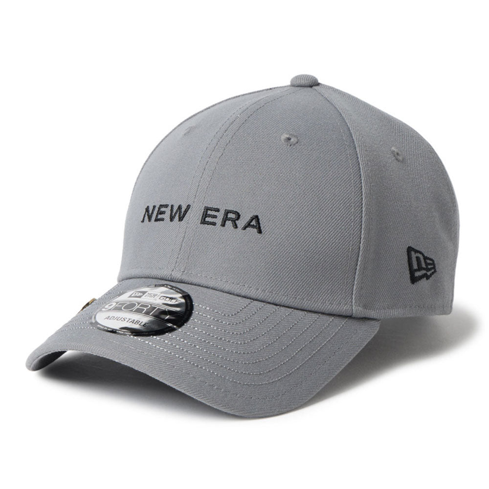 New Era Wordmark Golf Grey 9FORTY Velcro Strap Adjustable Cap
