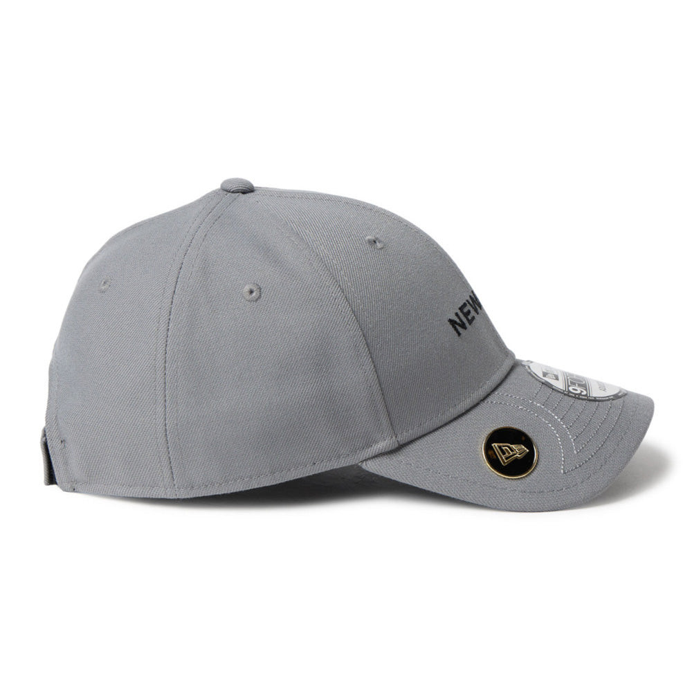 New Era Wordmark Golf Grey 9FORTY Velcro Strap Adjustable Cap