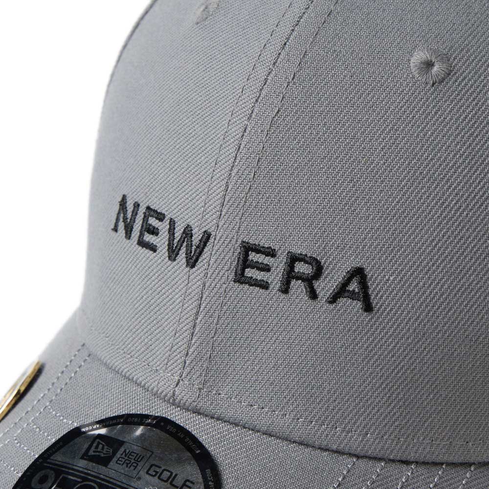 New Era Wordmark Golf Grey 9FORTY Velcro Strap Adjustable Cap