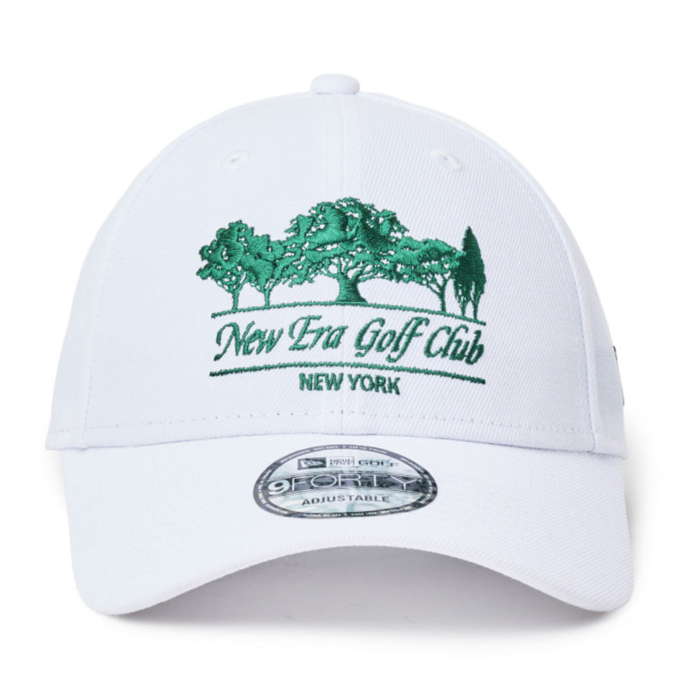 New Era Logo Golf Club Black 9FORTY Velcro Strap Adjustable Cap