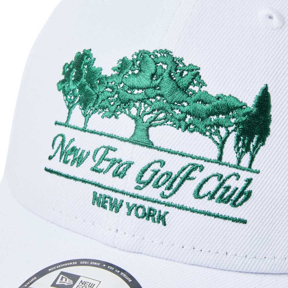 New Era Logo Golf Club Black 9FORTY Velcro Strap Adjustable Cap