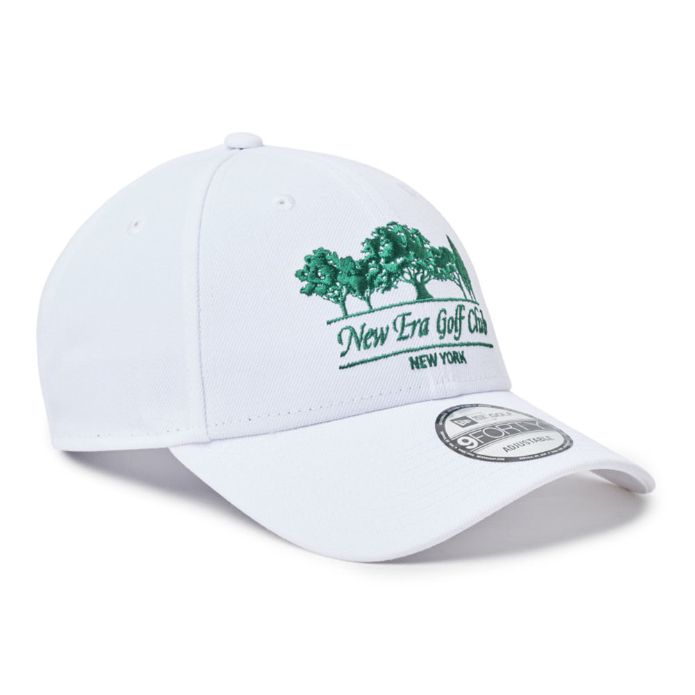 New Era Logo Golf Club Black 9FORTY Velcro Strap Adjustable Cap