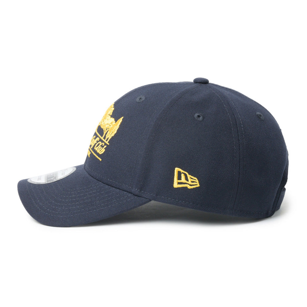 New Era Logo Golf Club Navy 9FORTY Velcro Strap Adjustable Cap