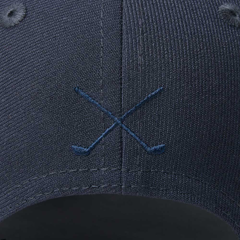 New Era Logo Golf Club Navy 9FORTY Velcro Strap Adjustable Cap