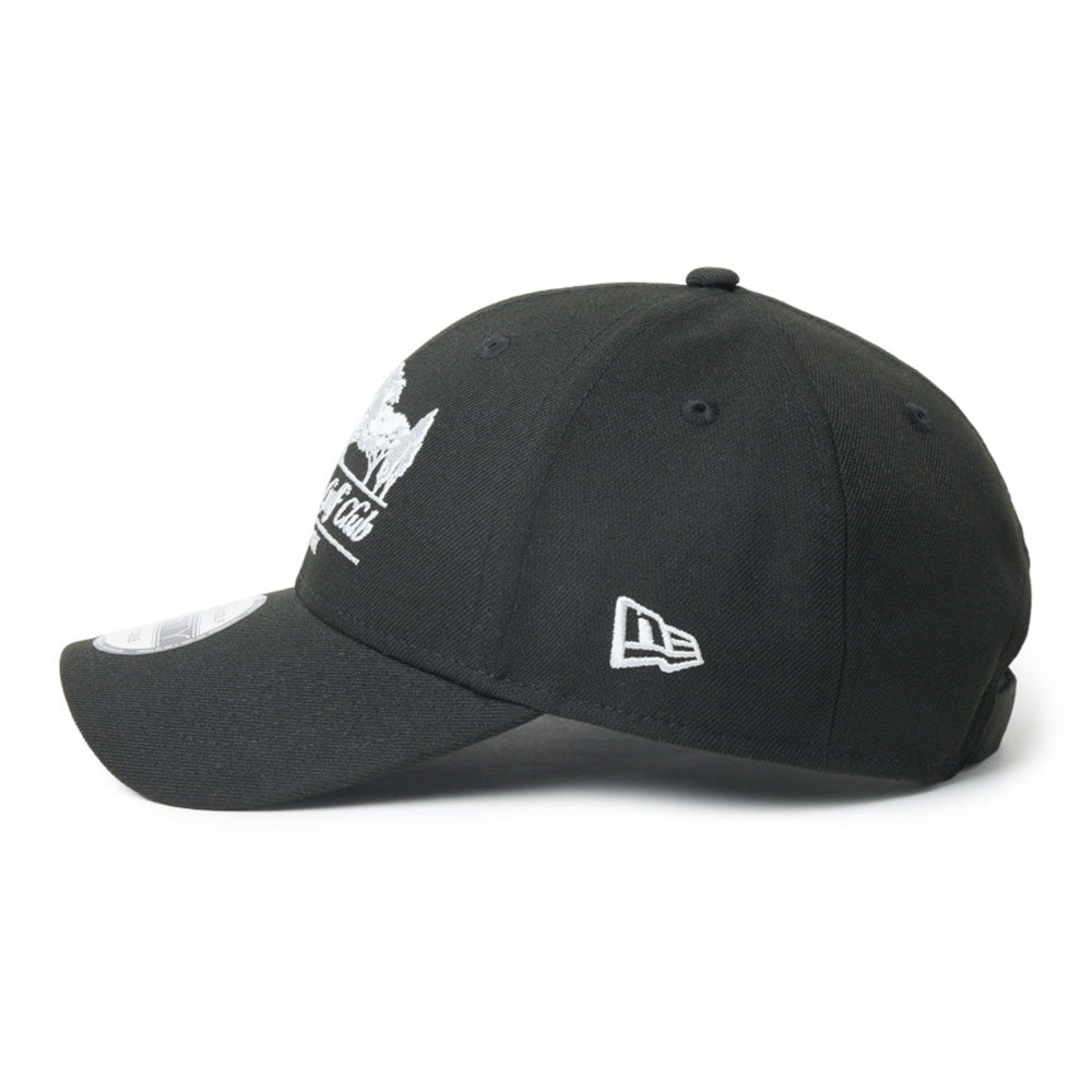 New Era Logo Golf Club Black 9FORTY Velcro Strap Adjustable Cap