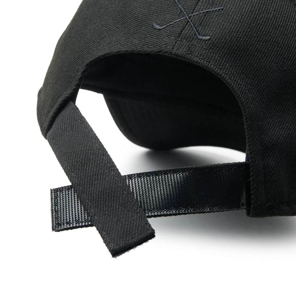 New Era Logo Golf Club Black 9FORTY Velcro Strap Adjustable Cap