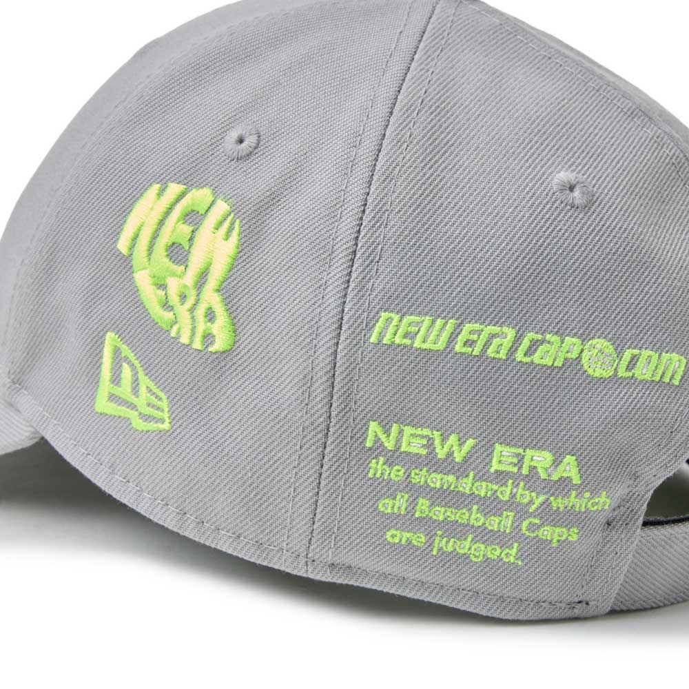 New Era Wordmark Golf NE Archive Grey 9FORTY Velcro Strap Adjustable Cap