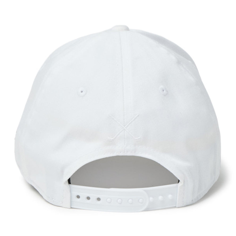 Script Oval Patch White Golf 9FORTY Stretch Snapback Cap