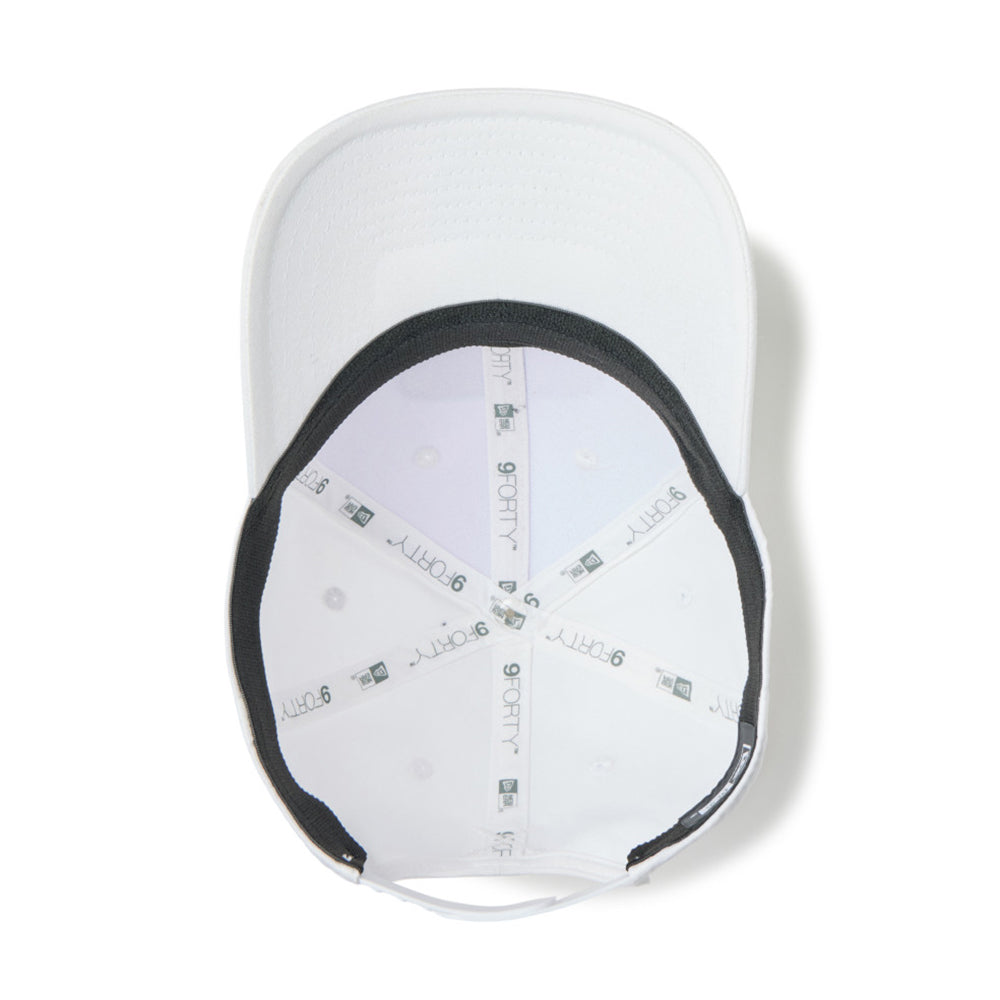 Script Oval Patch White Golf 9FORTY Stretch Snapback Cap