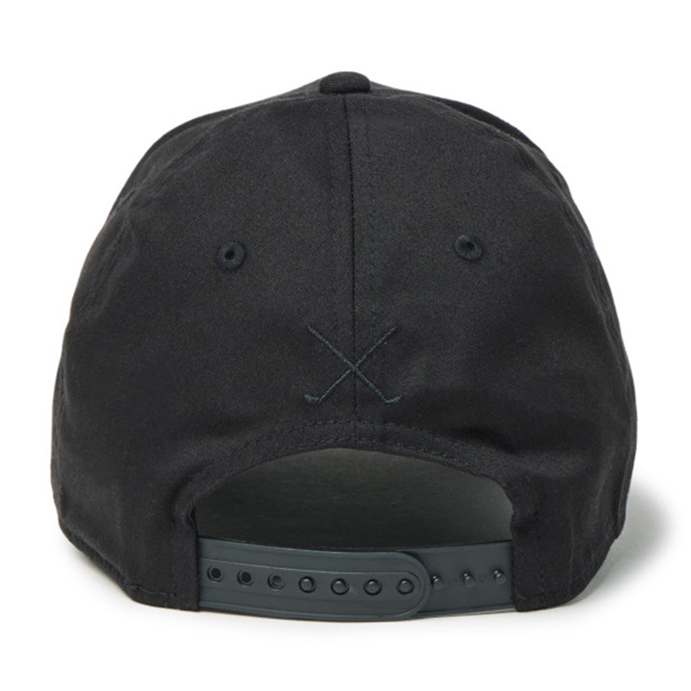 Script Oval Patch Black Golf 9FORTY Stretch Snapback Cap