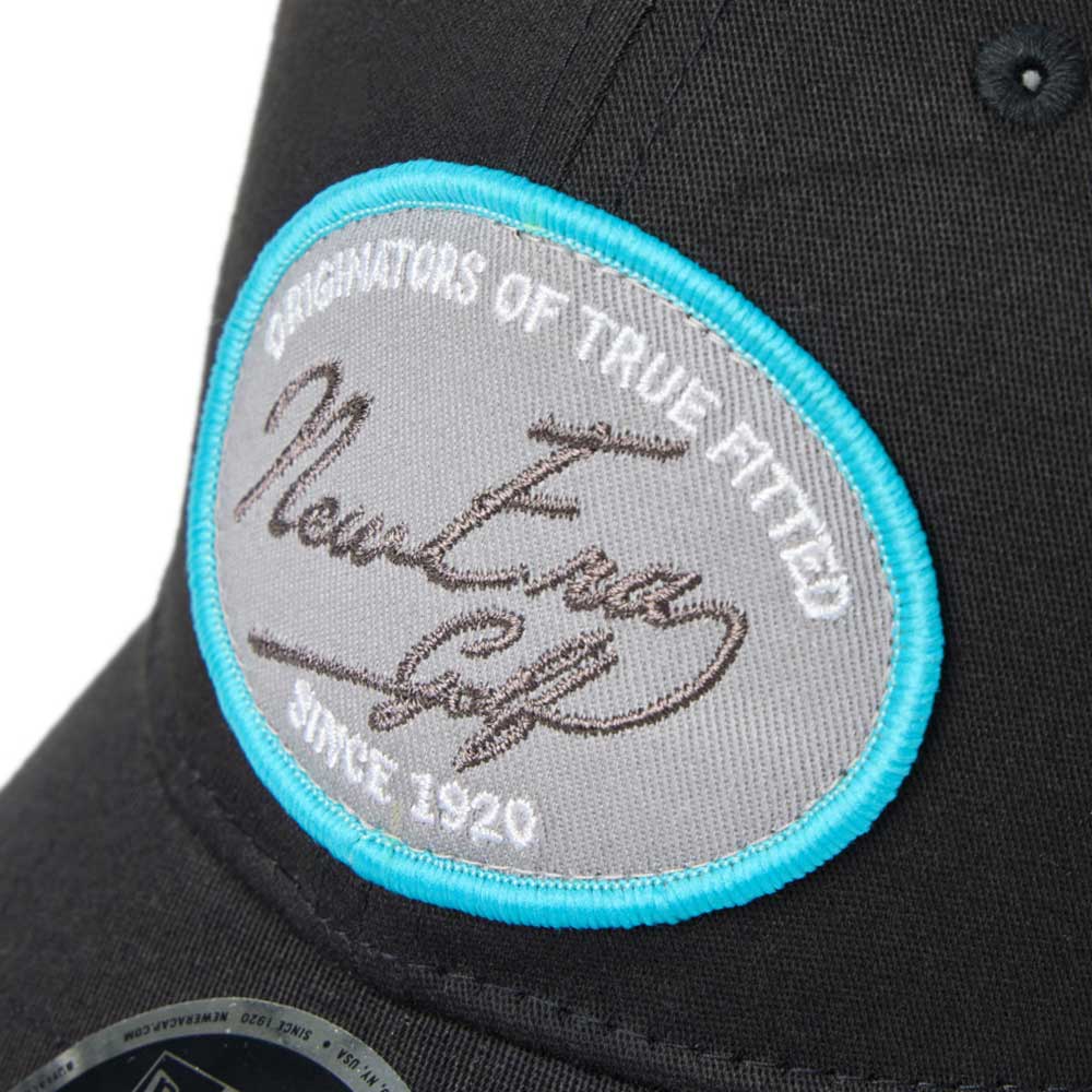Script Oval Patch Black Golf 9FORTY Stretch Snapback Cap