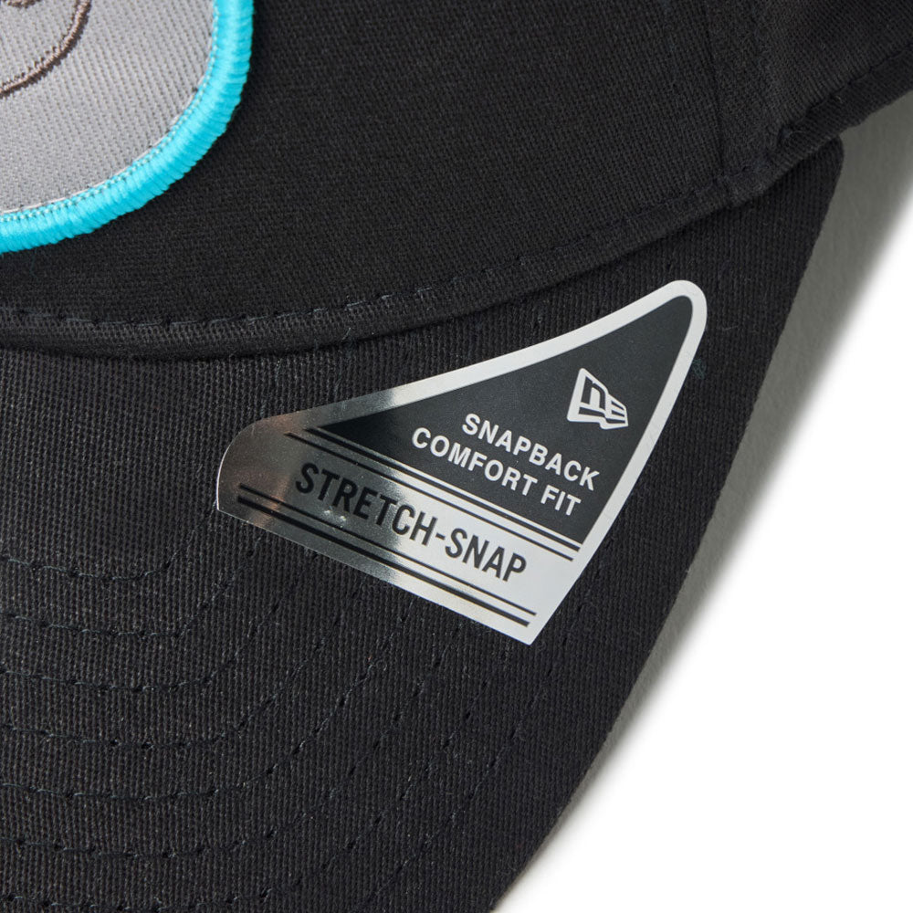 Script Oval Patch Black Golf 9FORTY Stretch Snapback Cap