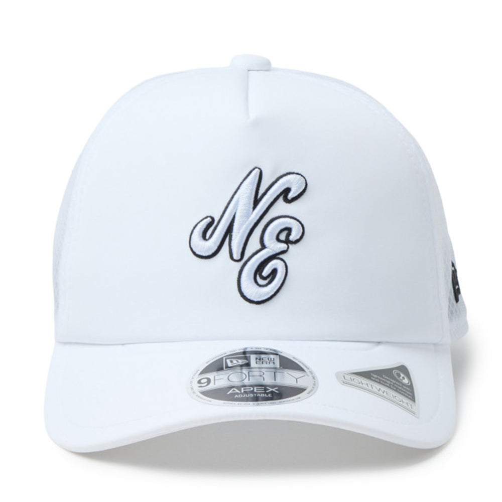 New Era Script Golf White 9FORTY Apex Adjustable Cap