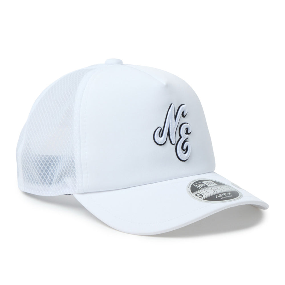 New Era Script Golf White 9FORTY Apex Adjustable Cap