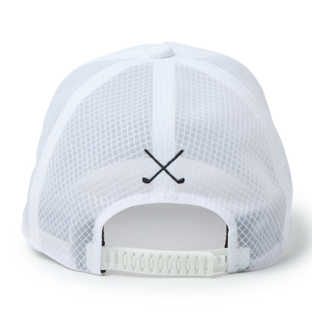 New Era Script Golf White 9FORTY Apex Adjustable Cap