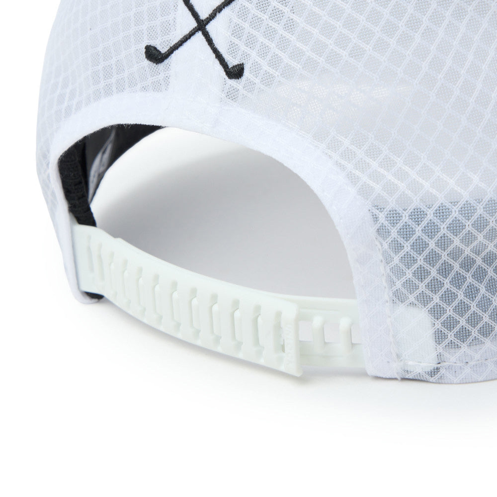 New Era Script Golf White 9FORTY Apex Adjustable Cap