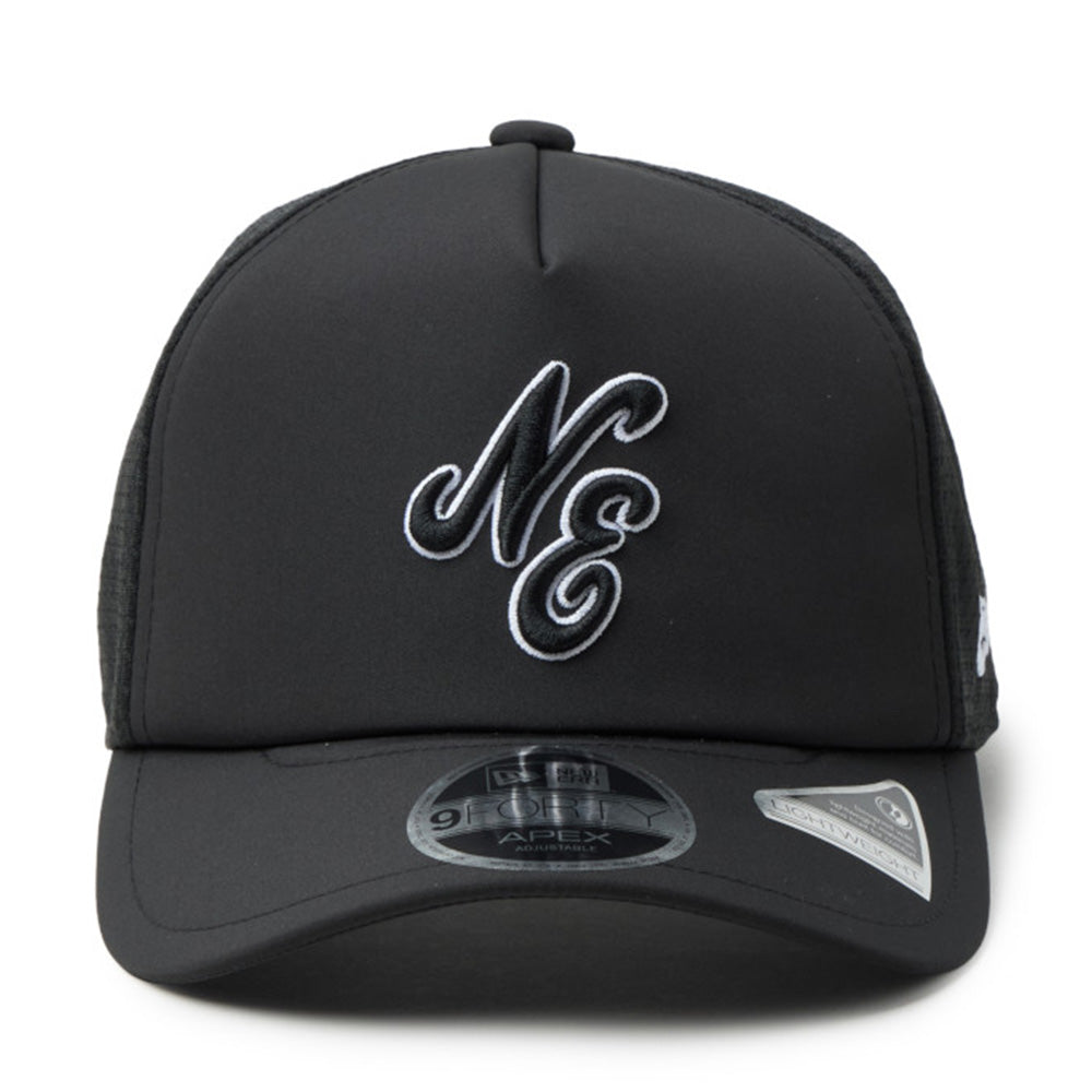 New Era Script Golf Black 9FORTY Apex Adjustable Cap
