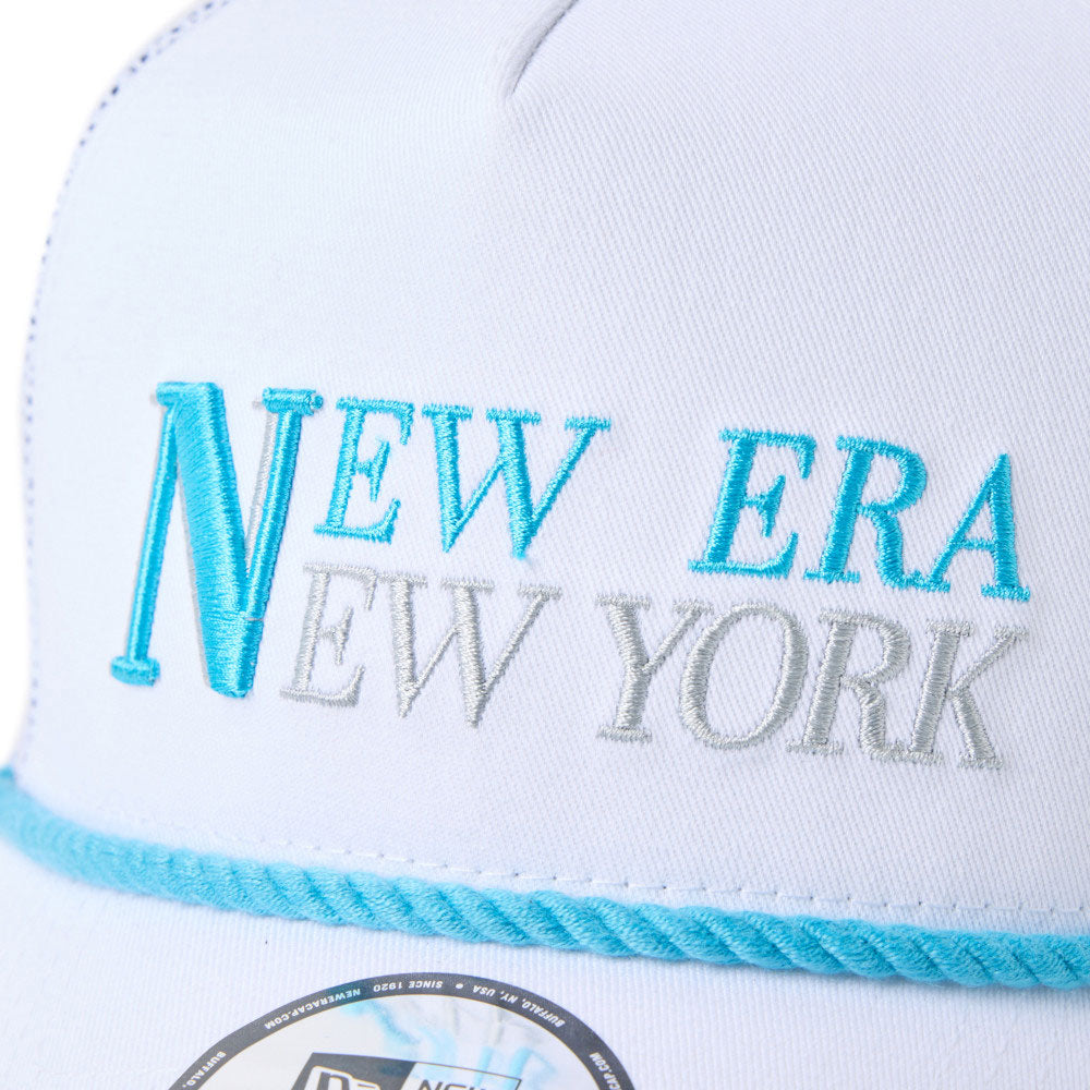 New Era Wordmark Golf White Rope 9FORTY A-Frame Adjustable Cap